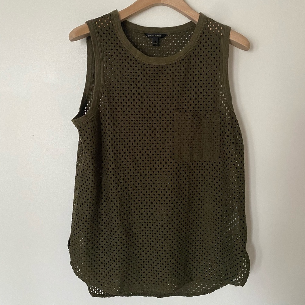 Banana Republic Peep Holes Tank Top